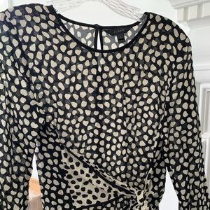 Black and White Jcrew top